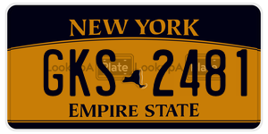GKS2481  license plate in NY