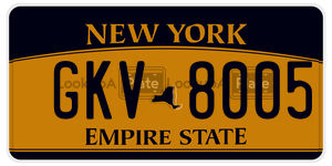 GKV8005  license plate in NY