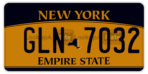 GLN7032  license plate in NY