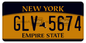 GLV5674  license plate in NY