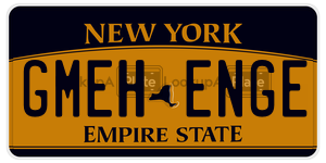 GMEHENGE  license plate in NY