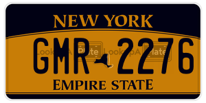 GMR2276 license plate in New York