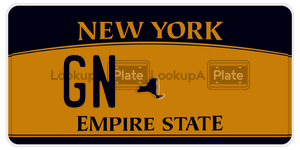 GN license plate in New York