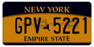 GPV5221  license plate in NY