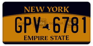 GPV6781 license plate in New York