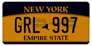 GRL997 license plate in New York