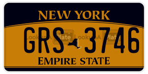 GRS3746  license plate in NY