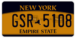 GSR5108  license plate in NY