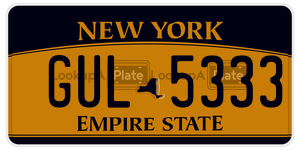 GUL5333  license plate in NY