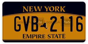 GVB2116 license plate in New York