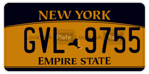 GVL9755  license plate in NY
