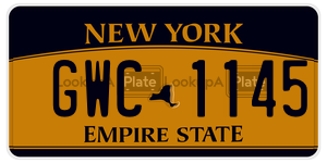 GWC1145  license plate in NY