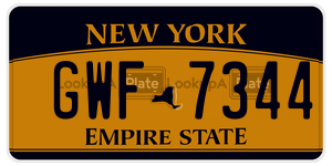 GWF7344  license plate in NY