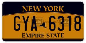 GYA6318  license plate in NY
