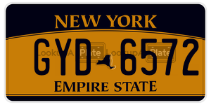 GYD6572  license plate in NY