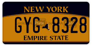 GYG8328  license plate in NY