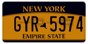 GYR5974  license plate in NY