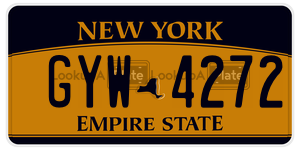 GYW4272  license plate in NY