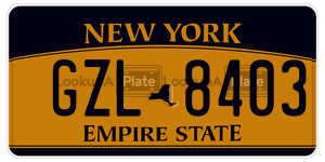 GZL8403  license plate in NY