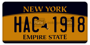 HAC1918  license plate in NY
