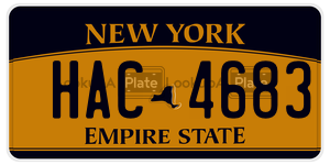 HAC4683  license plate in NY