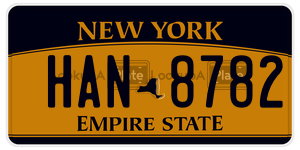 HAN8782  license plate in NY