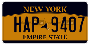 HAP9407  license plate in NY