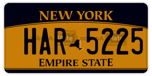 HAR5225  license plate in NY