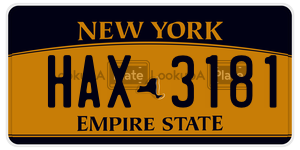 HAX3181 license plate in New York