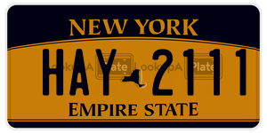HAY2111  license plate in NY