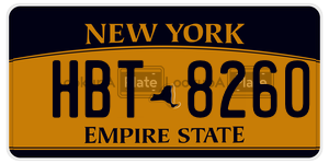 HBT8260 license plate in New York