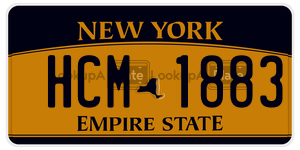 HCM1883 license plate in New York