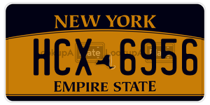 HCX6956 license plate in New York