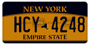 HCY4248  license plate in NY