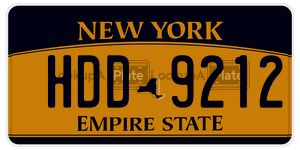 HDD9212  license plate in NY