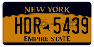 HDR5439  license plate in NY