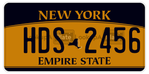 HDS2456  license plate in NY
