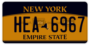 HEA6967  license plate in NY