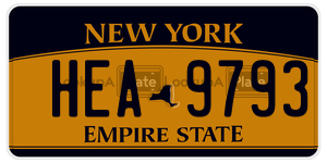 HEA9793  license plate in NY