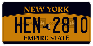 HEN2810 license plate in New York