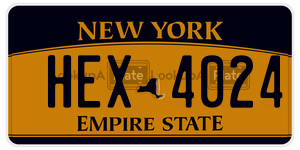 HEX4024 license plate in New York