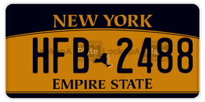 HFB2488  license plate in NY
