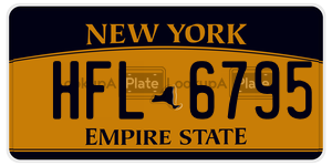 HFL6795  license plate in NY