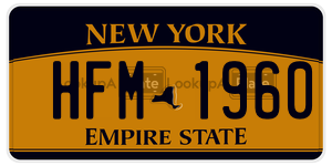 HFM1960  license plate in NY