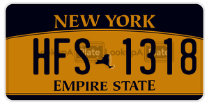 HFS1318  license plate in NY