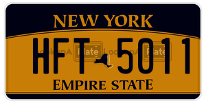 HFT5011  license plate in NY