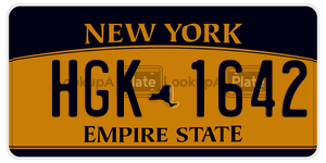 HGK1642  license plate in NY