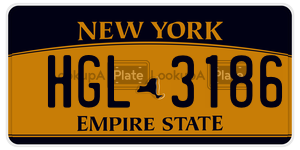 HGL3186 license plate in New York