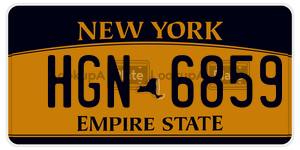 HGN6859 license plate in New York