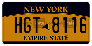HGT8116  license plate in NY